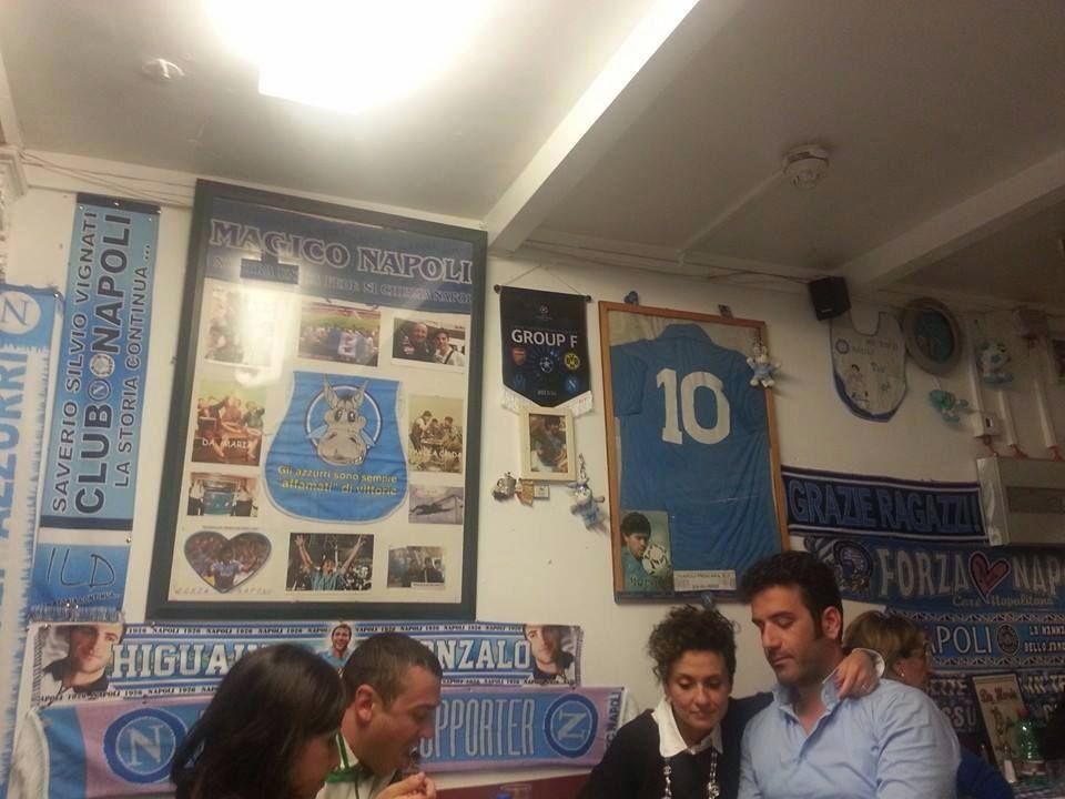 Una delle pareti del ristorante