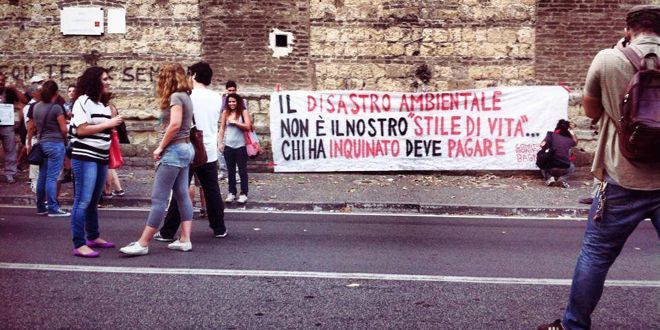 protesta bagnoli ministro orlando