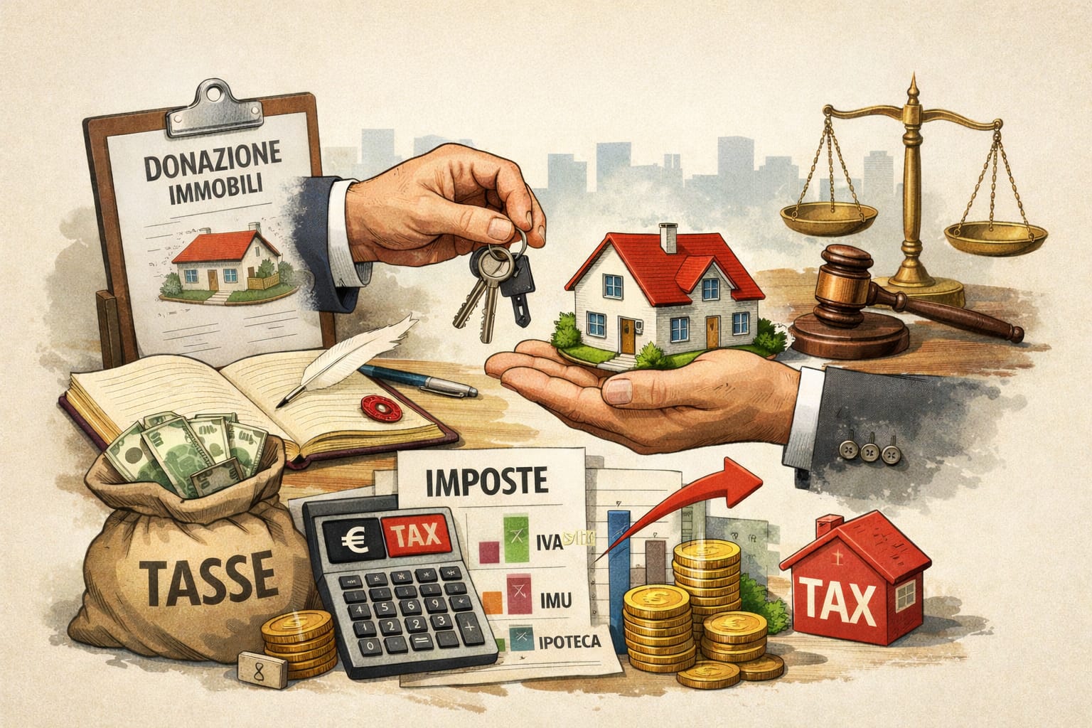 DONAZIONE DI IMMOBILI SENZA PERICOLI PER L’ACQUIRENTE