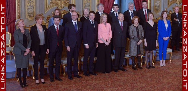 Matteo Renzi squadra governo