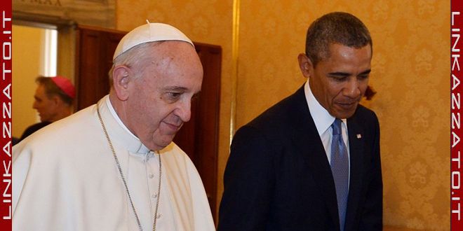 papa francesco con obama